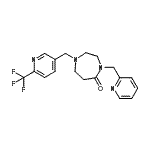 CAS#: 909659-43-4, 4-(2-Pyridinylmethyl)-1-{[6-(trifluoromethyl)-3-pyridinyl]methyl}-1,4-diazepan-5-one