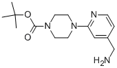 CAS 登录号：910036-87-2， 4-[4-(氨基甲基)-2-吡啶基]-1-哌嗪羧酸叔丁酯