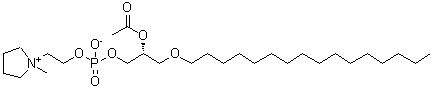 CAS#: 91021-63-5, (2R)-2-Acetoxy-3-(hexadecyloxy)propyl 2-(1-methyl-1-pyrrolidiniumyl)ethyl phosphate