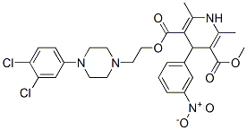 CAS#: 91040-25-4, 2-[4-(3,4-Dichlorophenyl)Piperazin-1-Yl]Ethyl Methyl 2,6-Dimethyl-4-(3 -Nitrophenyl)-1,4-Dihydropyridine-3,5-Dicarboxylate