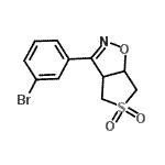 CAS 登录号：910442-25-0， 3-(3-溴苯基)-3a,4,6,6a-四氢噻吩并[3,4-d][1,2]恶唑5,5-二氧化物