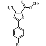 CAS 登录号：91076-95-8， 甲基3-氨基-5-(4-溴苯基)-2-噻吩羧酸酯