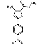 CAS 登录号：91076-99-2， 甲基3-氨基-5-(4-硝基苯基)-2-噻吩羧酸酯