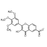 CAS#: 910806-73-4, 3-Hydroxy-6-nitro-2-(3,4,5-trimethoxyphenyl)-4H-chromen-4-one