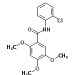 CAS 登录号：911832-17-2， N-(2-氯苯基)-2,4,5-三甲氧基苯甲酰胺