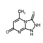 CAS#: 91184-07-5, 5-Methyl-3-thioxo-2,3-dihydro[1,2,4]triazolo[4,3-a]pyrimidin-7(1H)-one