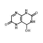 CAS#: 91184-15-5, 4-Hydroxy-1,3,4,5-tetrahydro-2,6-pteridinedione