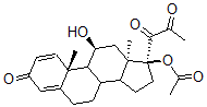 CAS#: 912-18-5, 11beta,17alpha-Dihydroxy-21-methylpregna-1,4-diene-3,20,21-trione 17-acetate