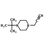 CAS 登录号：91211-39-1， 1-(2-甲基-2-丙基)-4-(2-丙炔-1-基)哌嗪