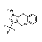 CAS 登录号:912569-72-3, 4-(溴甲基)-1-甲基-5-苯氧基-3-(三氟甲基)-1H-吡唑