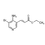 CAS 登录号:912760-87-3, 乙基(2E)-3-(4-氨基-5-溴-3-吡啶基)丙烯酸酯