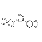 CAS#: 912762-64-2, 2-Methyl-2-propanyl [(2Z)-2-(1,3-benzodioxol-5-yl)-2-(hydroxyimino)ethyl]carbamate