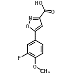 CAS#: 912763-96-3, 5-(3-Fluoro-4-methoxyphenyl)-1,2-oxazole-3-carboxylic acid