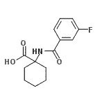 CAS#: 912771-16-5, 1-[(3-Fluorobenzoyl)amino]cyclohexanecarboxylic acid
