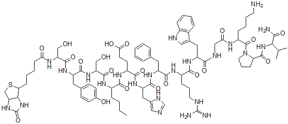 CAS#: 91295-35-1, N(alpha)-Biocytinyl-1-seryl-4-norleucyl-7-phenylalanine-alpha-msh