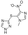 CAS 登录号:91300-62-8, 3-((1-甲基-4-硝基-5-咪唑基)硫代)-1H-1,2,4-三唑