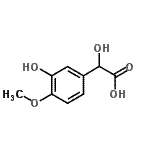 CAS#: 91318-74-0, Hydroxy(3-hydroxy-4-methoxyphenyl)acetic acid