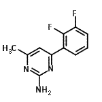CAS#: 913322-59-5, 4-(2,3-Difluorophenyl)-6-methyl-2-pyrimidinamine