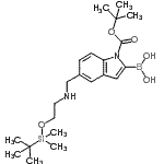 CAS#: 913388-73-5, (5-{[(2-{[Dimethyl(2-methyl-2-propanyl)silyl]oxy}ethyl)amino]methyl}-1-{[(2-methyl-2-propanyl)oxy]carbonyl}-1H-indol-2-yl)boronic acid