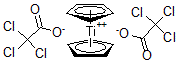 CAS 登录号：91408-54-7， 双(三氯乙酸)二茂钛