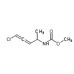 CAS#: 91434-57-0, Methyl (5-chloro-3,4-pentadien-2-yl)carbamate