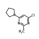 CAS#: 914349-69-2, 4-Chloro-2-methyl-6-(1-pyrrolidinyl)pyrimidine