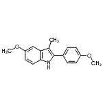CAS#: 91444-18-7, 5-Methoxy-2-(4-methoxyphenyl)-3-methyl-1H-indole
