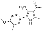 CAS#: 91480-88-5, 1-[4-Amino-5-(4-Methoxy-3-Methyl-Phenyl)-2-Methyl-1H-Pyrrol-3-Yl]Ethanone