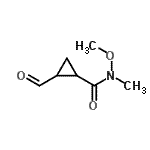 CAS 登录号：915280-91-0， 2-甲酰基-N-甲氧基-N-甲基环丙烷甲酰胺