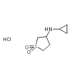 CAS#: 915402-17-4, N-Cyclopropyltetrahydro-3-thiophenamine 1,1-dioxide hydrochloride (1:1)