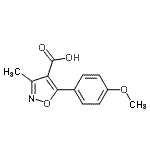 CAS 登录号：91569-97-0， 5-(4-甲氧基苯基)-3-甲基-1,2-恶唑-4-羧酸