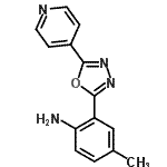 CAS#: 915916-58-4, 4-Methyl-2-[5-(4-pyridinyl)-1,3,4-oxadiazol-2-yl]aniline