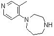 CAS 登录号：915919-81-2， 1-(3-甲基-4-吡啶基)-1,4-二氮杂环庚烷