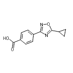 CAS#: 915920-27-3, 4-(5-Cyclopropyl-1,2,4-oxadiazol-3-yl)benzoic acid