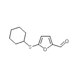CAS 登录号：915920-91-1， 5-(环己基硫基)-2-糠醛