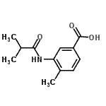 CAS#: 915921-46-9, 3-(Isobutyrylamino)-4-methylbenzoic acid