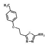 CAS 登录号：915921-66-3， 5-[2-(4-甲基苯氧基)乙基]-1,3,4-噻二唑-2-胺