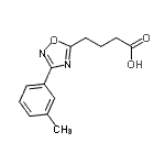 CAS#: 915921-78-7, 4-[3-(3-Methylphenyl)-1,2,4-oxadiazol-5-yl]butanoic acid