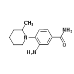 CAS 登录号：915922-42-8， 3-氨基-4-(2-甲基-1-哌啶基)苯甲酰胺