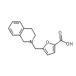 CAS#: 915922-68-8, 5-(3,4-Dihydro-2(1H)-isoquinolinylmethyl)-2-furoic acid