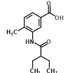 CAS#: 915923-14-7, 3-[(2-Ethylbutanoyl)amino]-4-methylbenzoic acid