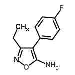 CAS 登录号：915923-98-7， 3-乙基-4-(4-氟苯基)-1,2-恶唑-5-胺