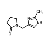CAS 登录号：916254-29-0， 1-[(2-甲基-1H-咪唑-4-基)甲基]-2-吡咯烷酮