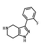 CAS#: 916423-12-6, 3-(2-Fluorophenyl)-4,5,6,7-tetrahydro-2H-pyrazolo[4,3-c]pyridine