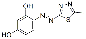 CAS#: 91676-90-3, 4-((5-Methyl-1,3,4-Thiadiazol-2-Yl)Azo)-1,3-Benzenediol