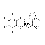 CAS#: 916766-89-7, Pentafluorophenyl (4-methyl-6,7-dihydro-4H-thieno[3,2-c]pyran-4-yl)acetate