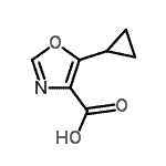 CAS#: 917828-31-0, 5-Cyclopropyl-1,3-oxazole-4-carboxylic acid