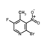 CAS#: 917918-84-4, 2-Bromo-5-fluoro-4-methyl-3-nitropyridine