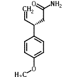 CAS 登录号：918149-65-2， (3S)-3-(4-甲氧基苯基)-4-戊烯酰胺
