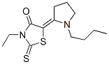 CAS 登录号:91904-71-1, 5-(1-丁基吡咯烷-2-亚基)-3-乙基-2-硫酮噻唑烷-4-酮